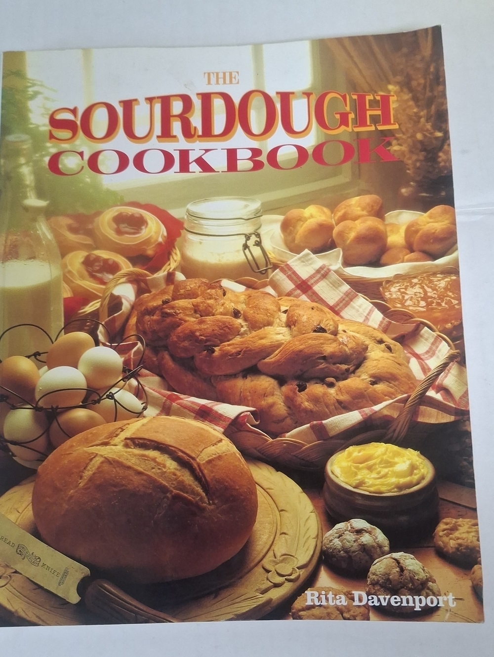 Vintage The Sourdough Cookbook Rita Davenport HPBooks 1980s Retro Bread Recipes